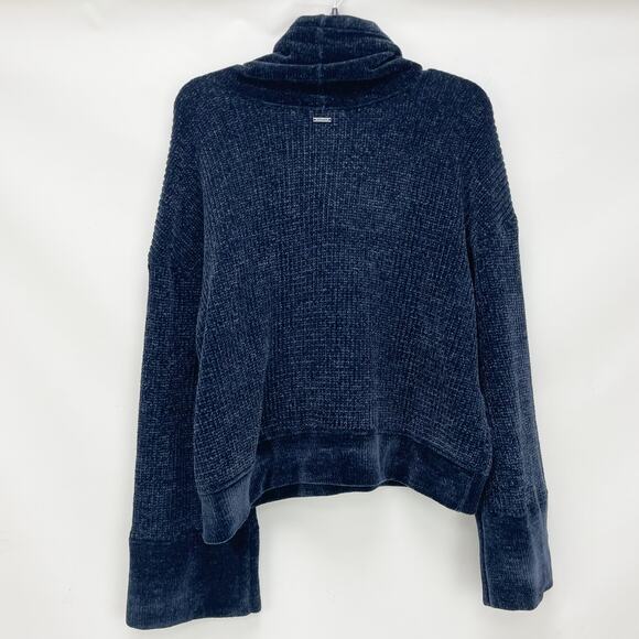 prAna Womens Chanavey Sweater XL Nautical Navy Blue Chenille NWT - Picture 7 of 11